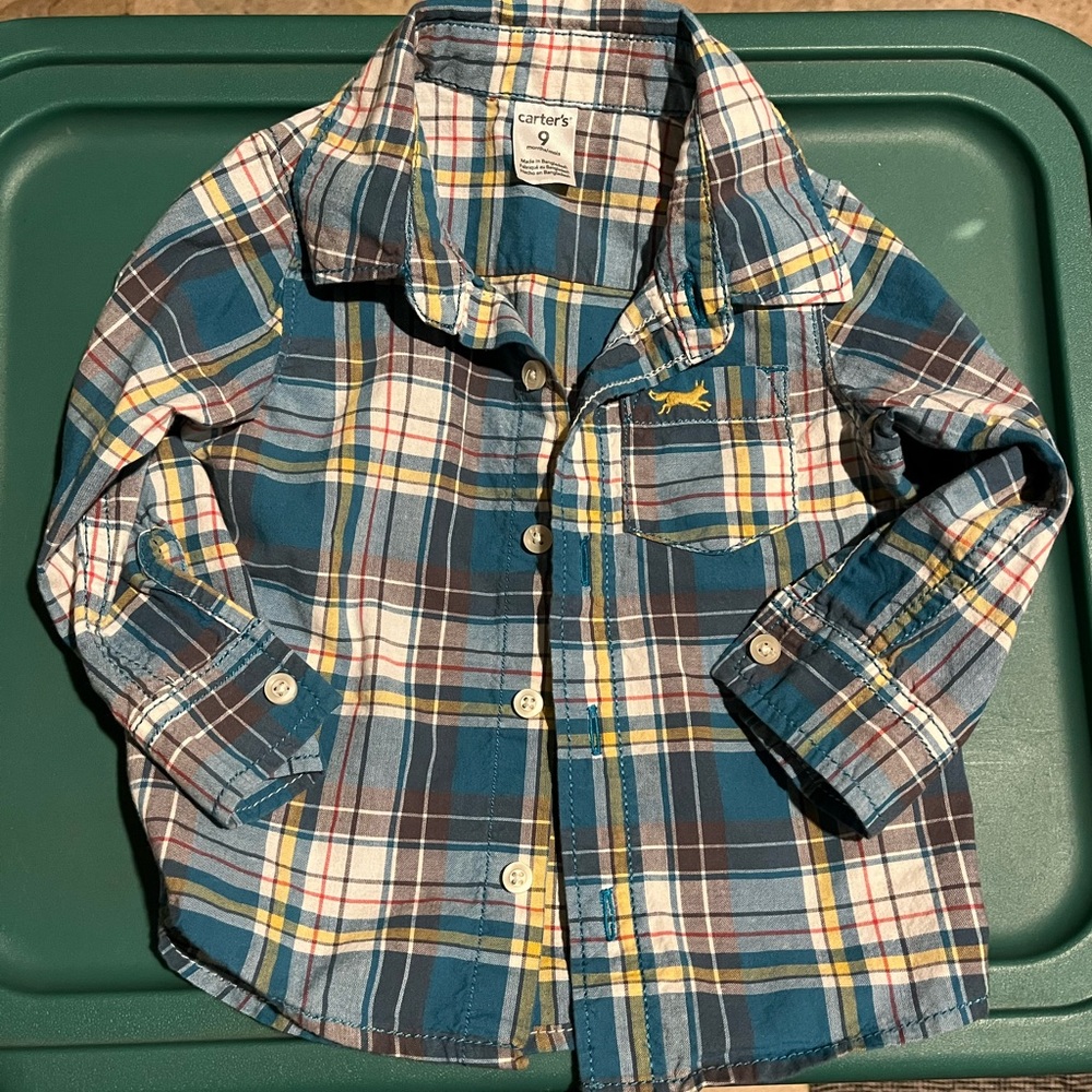 Carters baby button up 9mo